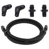 Maxbell 6AN PTFE Line Fitting Kit AN6 PTFE Hose End Fitting Straight Replaces Black