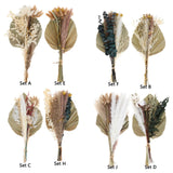Maxbell Dried Palm Leaves Pampas Grass Bundle Palm Spears Branches for Wedding Set A