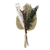 Maxbell Dried Palm Leaves Pampas Grass Bundle Palm Spears Branches for Wedding Set D