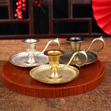 Maxbell Candle Holder Candlestick Tealight Zinc Alloy for Christmas Wedding Decor Golden