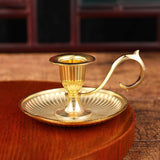 Maxbell Candle Holder Candlestick Tealight Zinc Alloy for Christmas Wedding Decor Golden