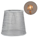 Maxbell Lamp Shade Decorative Cloth Lampshade for Parties Decoration Bedside Light Gray