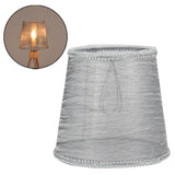 Maxbell Lamp Shade Decorative Cloth Lampshade for Parties Decoration Bedside Light Gray