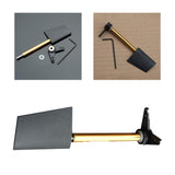 Maxbell Steering Rudder Rudder with L Shape Servo Arm for RC Speedboat Accessory DIY 44mm