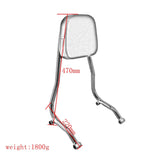 Maxbell Motorcycle Rear Passenger Backrest for BMW R18 2021 Durable Detachable Black Color Rod