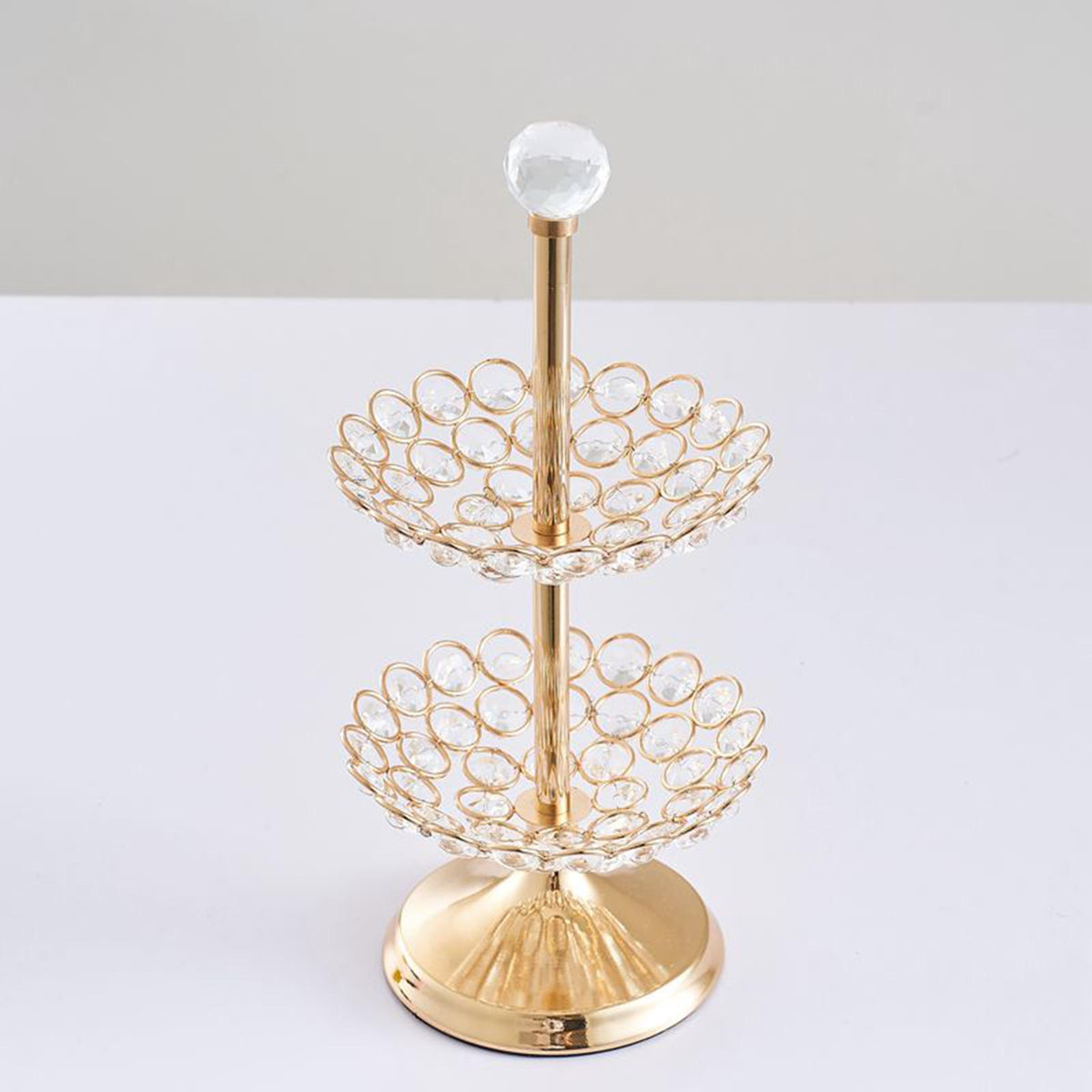 Maxbell Fruit Plate Fruit Candy Display Tower Upscale Dessert Stand for Christmas