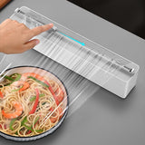 Maxbell Household Cling Film Cutting Box Adjustable Kitchen Tool Cafe Home grey