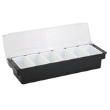 Maxbell Seasoning Box Condiment Storage Container Rack for Kitchen Supplies Salt 6 Grids