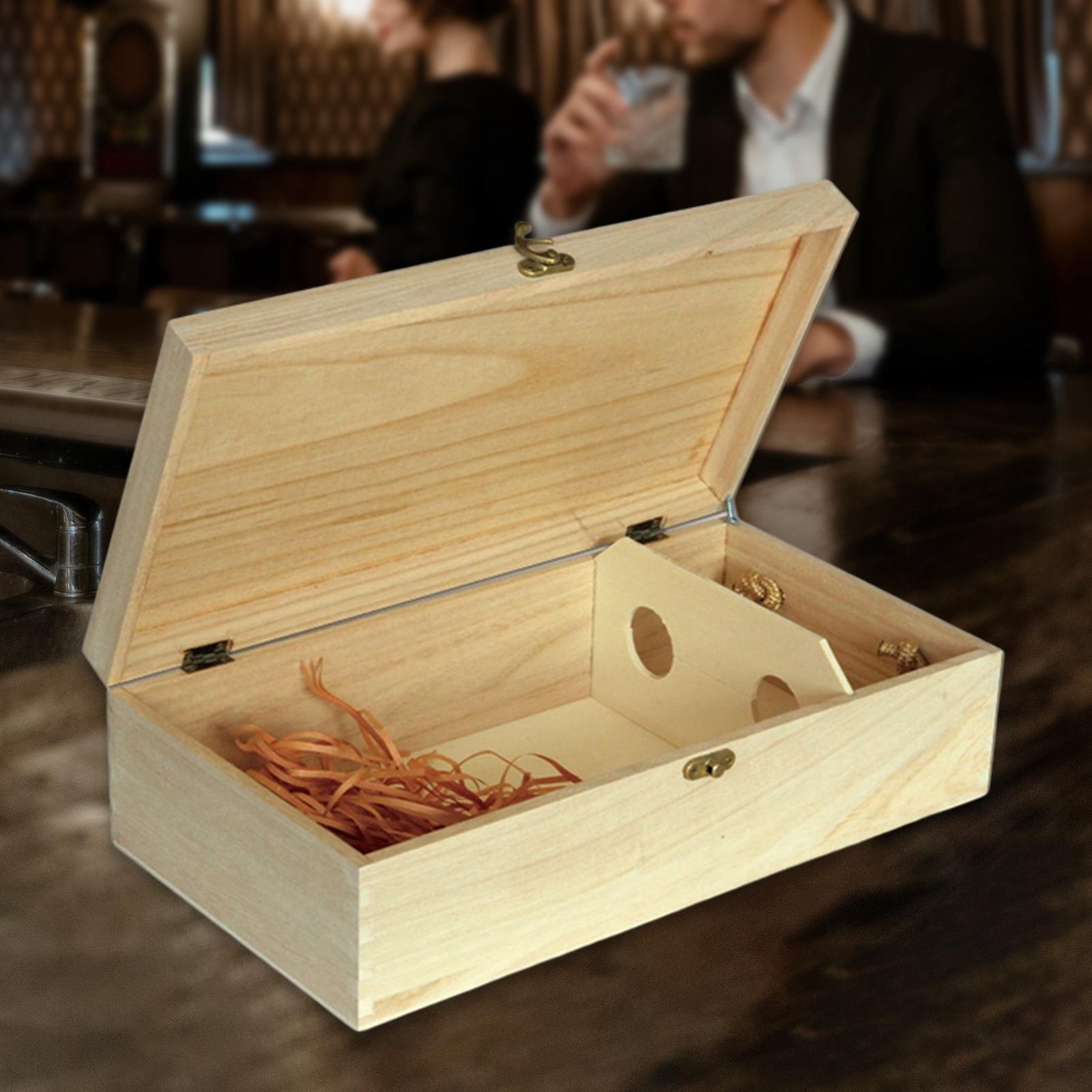 ⚡️Buy Maxbell Wooden Wine Box Rope Handle with Lid Carrier for ...