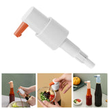 Maxbell Sauce Dispenser Pump for Kitchen Ketchup Salad Dressing Oil Large White