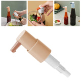 Maxbell Sauce Dispenser Pump for Kitchen Ketchup Salad Dressing Oil Small Pink