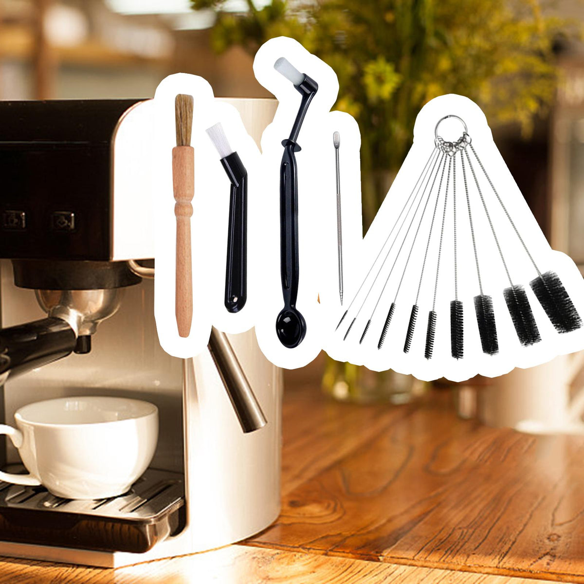 Maxbell Coffee Brush Espresso Machine Cleaning Brush Convenient for Home