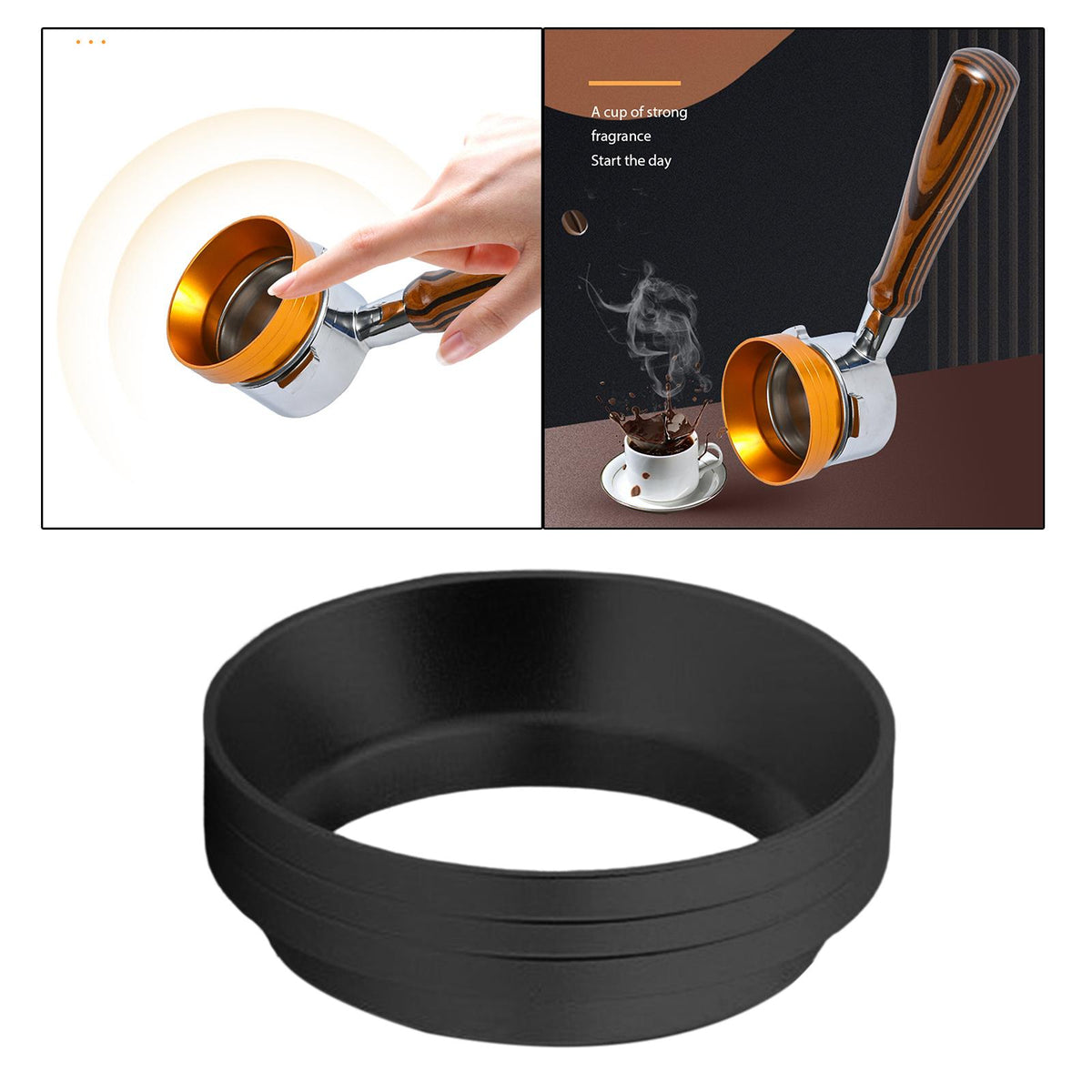Maxbell Aluminum Alloy Dosing Rings Funnel Replacement with Magnetic Home 54mm
