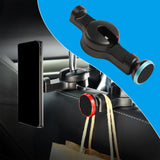 Maxbell Car Seat Back Hook with Phone Holder Accessories for Clothes Bags Blue