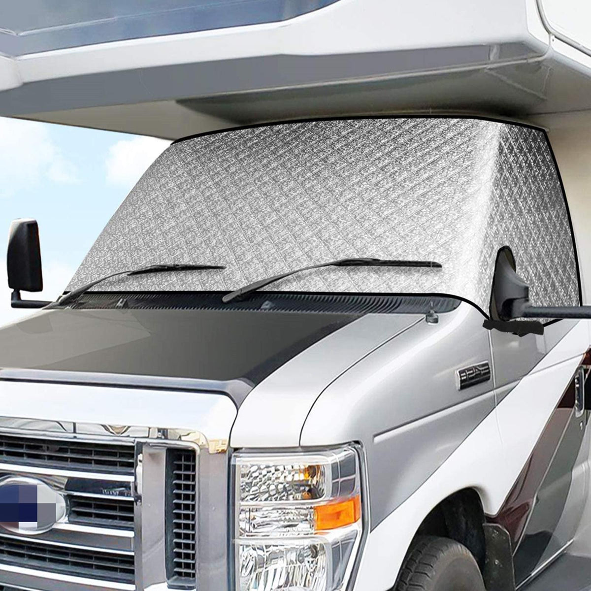 Maxbell Windshield Sunshade Cover Durable UV Protector for RV Front Window