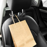 Maxbell Car Seat Back Hook with Phone Holder Accessories for Clothes Bags Silver