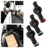 Maxbell Car Seat Back Hook with Phone Holder Accessories for Clothes Bags Silver