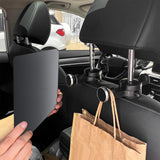 Maxbell Car Seat Back Hook with Phone Holder Accessories for Clothes Bags Silver