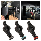 Maxbell Car Seat Back Hook with Phone Holder Accessories for Clothes Bags Silver