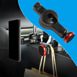 Maxbell Car Seat Back Hook with Phone Holder Accessories for Clothes Bags Red