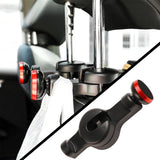 Maxbell Car Seat Back Hook with Phone Holder Accessories for Clothes Bags Red