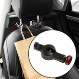 Maxbell Car Seat Back Hook with Phone Holder Accessories for Clothes Bags Red