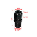 Maxbell Pipe Fitting Adapter Male to Female Accessories Replacement Durable AN6 to 3 8NPT