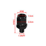 Maxbell Pipe Fitting Adapter Male to Female Accessories Replacement Durable AN6 to 1 8NPT