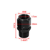 Maxbell Pipe Fitting Adapter Male to Female Accessories Replacement Durable AN8 to 1 4NPT