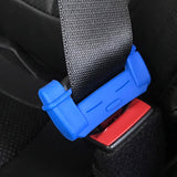 Maxbell Car Belt Buckle Cover Anti Scratch Interior Accessories Blue