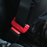 Maxbell Car Belt Buckle Cover Anti Scratch Interior Accessories Red