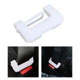 Maxbell Car Belt Buckle Cover Anti Scratch Interior Accessories White Luminous