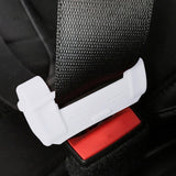 Maxbell Car Belt Buckle Cover Anti Scratch Interior Accessories White Luminous