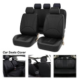 Maxbell Car Seat Covers Classic Washable Luxurious for Most Car Suvs Auto Parts Black 9pcs