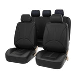 Maxbell Car Seat Covers Classic Washable Luxurious for Most Car Suvs Auto Parts Black 9pcs