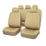 Maxbell Car Seat Covers Classic Washable Luxurious for Most Car Suvs Auto Parts Beige 9pcs