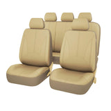 Maxbell Car Seat Covers Classic Washable Luxurious for Most Car Suvs Auto Parts Beige 9pcs