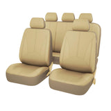 Maxbell Car Seat Covers Classic Washable Luxurious for Most Car Suvs Auto Parts Beige 9pcs