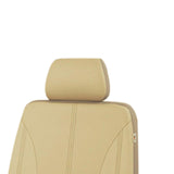 Maxbell Car Seat Covers Classic Washable Luxurious for Most Car Suvs Auto Parts Beige 9pcs