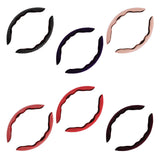 Maxbell 2Pcs Steering Wheel Covers Non Slip Durable for Diameter 38cm Truck Black white