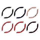 Maxbell 2Pcs Steering Wheel Covers Non Slip Durable for Diameter 38cm Truck Black white