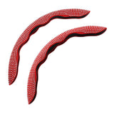 Maxbell 2Pcs Steering Wheel Covers Non Slip Durable for Diameter 38cm Truck Red white