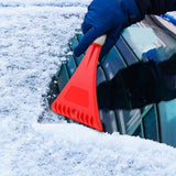 Maxbell car snow Scraper with foam handle Frost Snow for Auto car Snow Remover Red