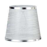 Maxbell Lamp Shade Decorative Cloth Lampshade for Parties Decoration Bedside Light Silver