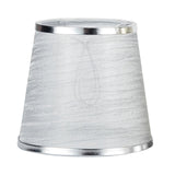 Maxbell Lamp Shade Decorative Cloth Lampshade for Parties Decoration Bedside Light Silver