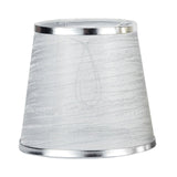 Maxbell Lamp Shade Decorative Cloth Lampshade for Parties Decoration Bedside Light Silver