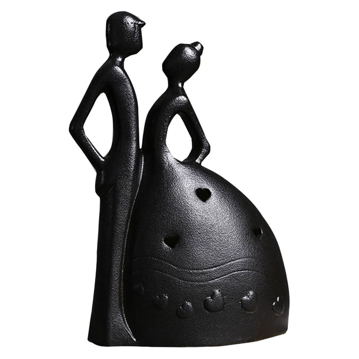 Maxbell Abstract Lover Statue Nordic creative Crafts for Cabinet Desk Office Black Wedding Dress