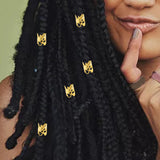 Maxbell 50x Dreadlocks Beads Hair Braiding Rings Clips Alloy for Pendants Women Men Golden