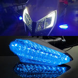 Maxbell Motorcycle Turn Signal Light Universal for Electric Vehicle Motorcycle Blue Light