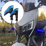 Maxbell Motorcycle Turn Signal Light Universal for Electric Vehicle Motorcycle Blue Light